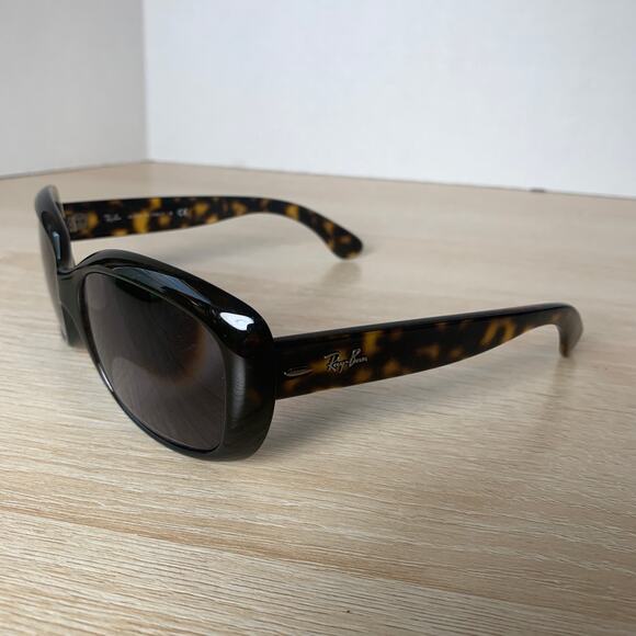 Ray-Ban JACKIE OHH RB4101 710 Cat Eye Tortoise Shell Italy FRAMES ONLY 58-17-135 - Picture 3 of 8